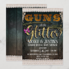 GEWeren OF GLITter Houten Kant Geslacht Reveal Bor Kaart