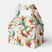 Gewervelde kerstbloemen bedankdoosjes (Achterkant)