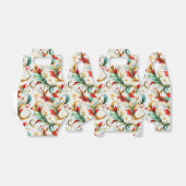 Gewervelde kerstbloemen bedankdoosjes (Uitgevouwen)