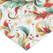 Gewervelde kerstbloemen medium tafelloper (Hoek)