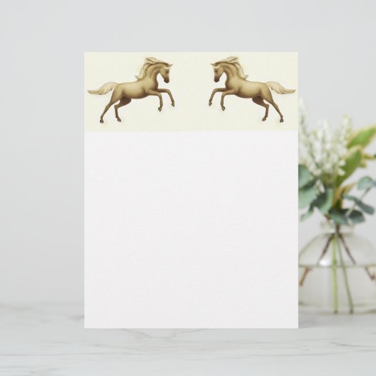 Gewervelde paarden Letterhead (Staand voorkant)