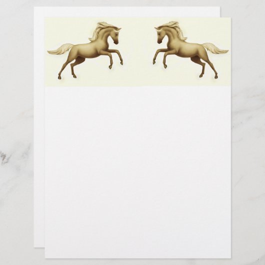 Gewervelde paarden Letterhead (Voorkant / Achterkant)