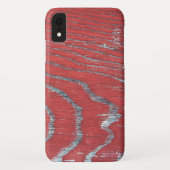 gewetherde rode verf op hout Case-Mate iPhone case (Achterkant)