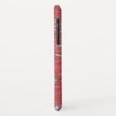 gewetherde rode verf op hout Case-Mate iPhone case (Achterkant/links)