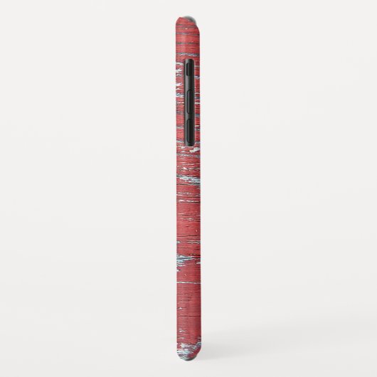 gewetherde rode verf op hout Case-Mate iPhone case (Achterkant/links)