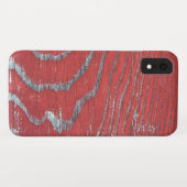 gewetherde rode verf op hout Case-Mate iPhone case (Achterkant (horizontaal))