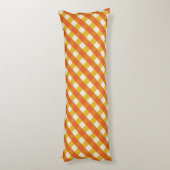 Geweven  70s Oranje Kleuren Lichaamskussen (Achterkant (Verticaal))