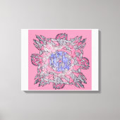 Geweven Abstracte Echo's Canvas Kunst (Voorkant)