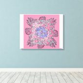 Geweven Abstracte Echo's Canvas Kunst (Insitu (Houten vloer))