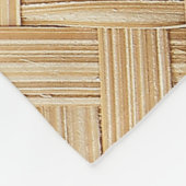 Geweven Bamboe Abstracte Textuur Achtergrond. Fleece Deken (Hoek)