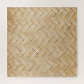Geweven Bamboe Abstracte Textuur Achtergrond. Legpuzzel (Horizontaal)