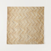 Geweven Bamboe Abstracte Textuur Achtergrond. Wandkleed (Voorkant (horizontaal))