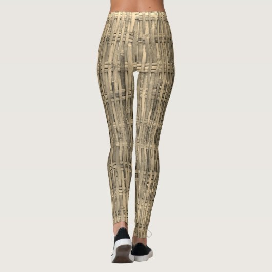 Geweven bamboe leggings (Achterkant)