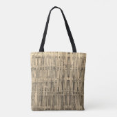 Geweven bamboe tote bag (Achterkant)