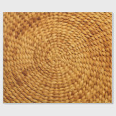 geweven bast achtergrond textuur bruin cadeaupapier (Vlak)