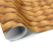 geweven bast achtergrond textuur bruin cadeaupapier (Rol Hoek)