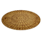 Geweven bast: getextureerde bruine authenticiteit snijplank (Hoek)