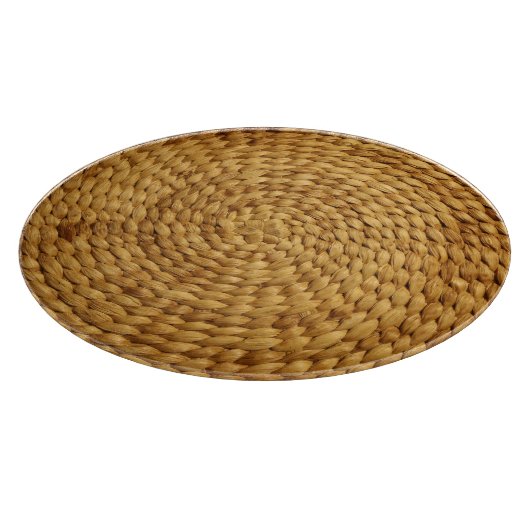 Geweven bast: getextureerde bruine authenticiteit snijplank (Hoek)