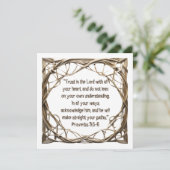 Geweven Bijbelvers Downloadbaar Feestdagenkaart (Staand voorkant)