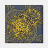 Geweven Clockwork Magnet (Voorkant)