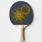 Geweven Clockwork Ping Pong Paddle Tafeltennisbatje (Achterkant)