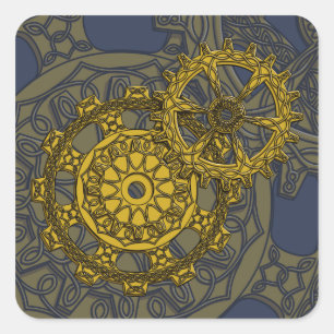 Geweven Clockwork Sticker