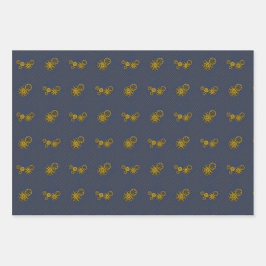 Geweven Clockwork Wrapping Paper Set (Voorkant)