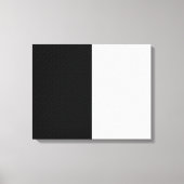 Geweven effen zwart-wit canvas afdruk (Voorkant)