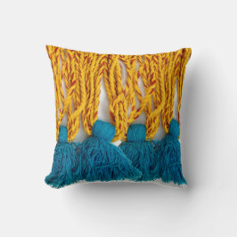 Geweven gevlochten stammenblokken kussen