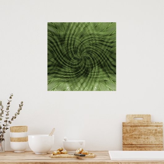Geweven gras... poster (Keuken)
