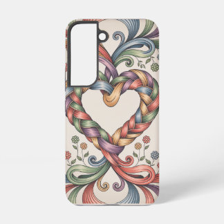 Geweven Hart - Folk Art Ribbons Samsung Galaxy Hoesje