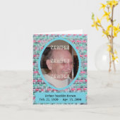 Geweven Herinneringen Herdenkingskaart #2 Kaart (Gele Bloem)