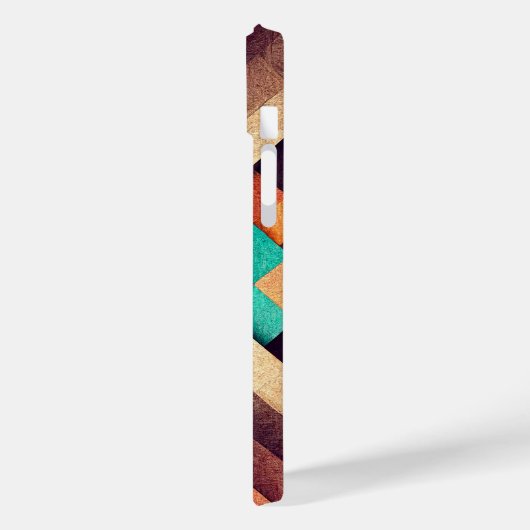 Geweven hout Abstract Case-Mate iPhone Case (Achterkant / Links)