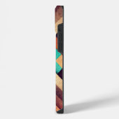 Geweven hout Abstract iPhone Hoesje (Linkerkant)
