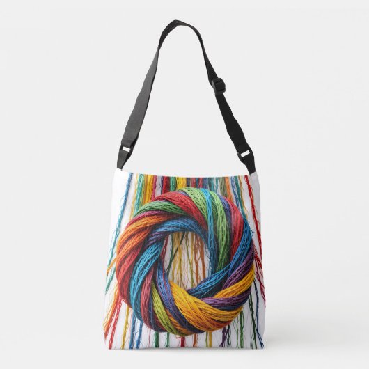 Geweven in eenheid crossbody tas (Achterkant)