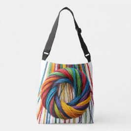 Geweven in eenheid crossbody tas
