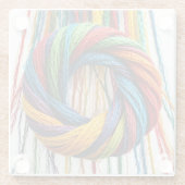 Geweven in eenheid glazen onderzetter (Achterkant)