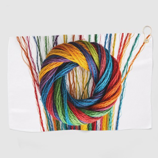 Geweven in eenheid golfhanddoek (Horizontaal)