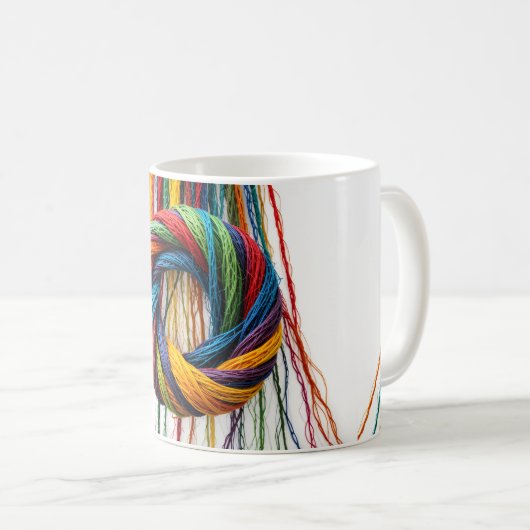 Geweven in eenheid koffiemok (Voorkant rechts)