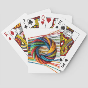 Geweven in eenheid pokerkaarten