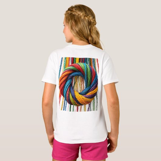 Geweven in eenheid t-shirt (Achterkant volledig)