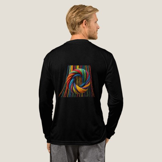 Geweven in eenheid Tri-Blend shirt (Achterkant)