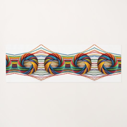 Geweven in eenheid yogamat (Achterkant (horizontaal))