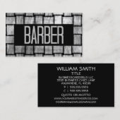 Geweven kapper visitekaartje (Voorkant / Achterkant)