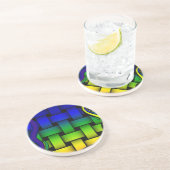 Geweven kleuren zandsteen onderzetter (Zijkant)