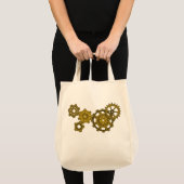 Geweven Klokwerk Boodschappentas Tote Bag (Voorkant (product))