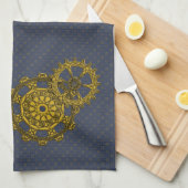 Geweven Klokwerk Handdoek (Quarter Fold)