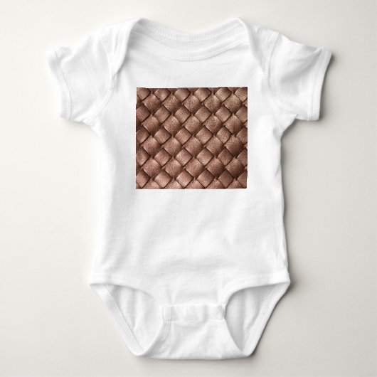 Geweven leer, bronzen kleur achtergrond. romper (Voorkant)