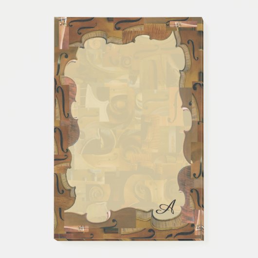 Geweven Lijst, aangepast Initiaal Post-it® Notes (Voorkant)