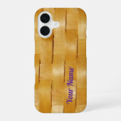 Geweven mand - iPhone 16 hoesje (Achterkant)